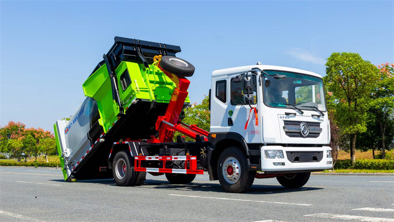 移動智能垃圾壓縮中轉(zhuǎn)站設(shè)備12方連體垃圾壓縮站，移動壓縮垃圾箱優(yōu)點(diǎn)