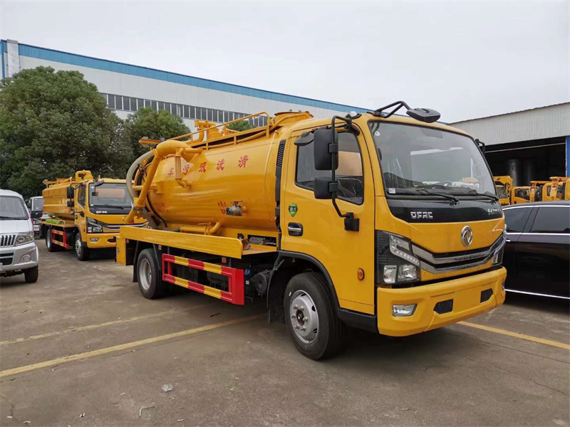 污水化糞池必配-10方東風多利卡D7清洗吸污車